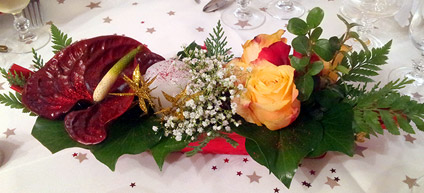 exemple de décoration florale pour un mariage ou baptême
